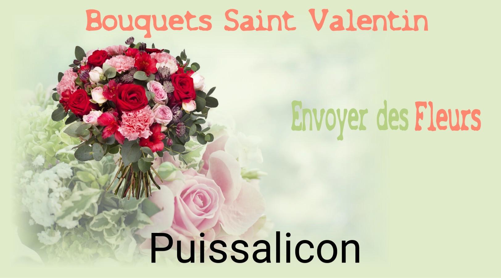 Roses de Saint-Valentin livrées à Puissalicon